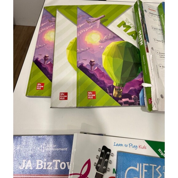 48pc School Supplies Learning Bundle Homeschool Math English Science Work Books - Picture 4 of 8